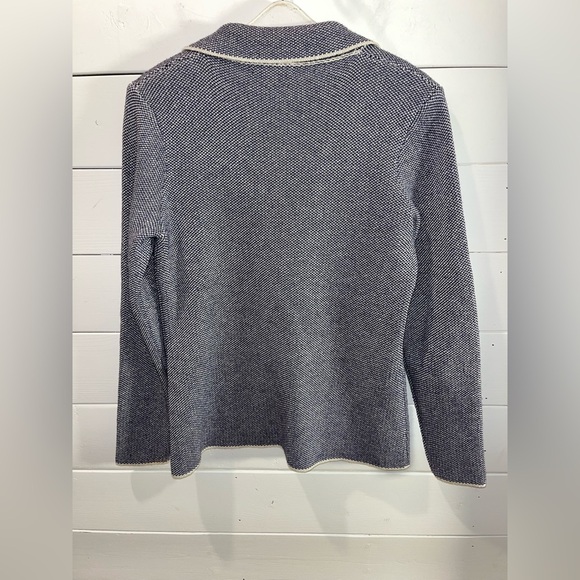 💙 COCOGIO – Knit Blazer Jacket with Silver Thread (L/G - Picture 3 of 8